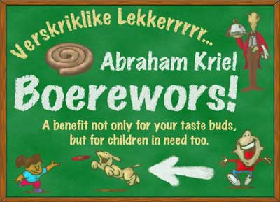 Abraham Kriel Boerewors Poster
